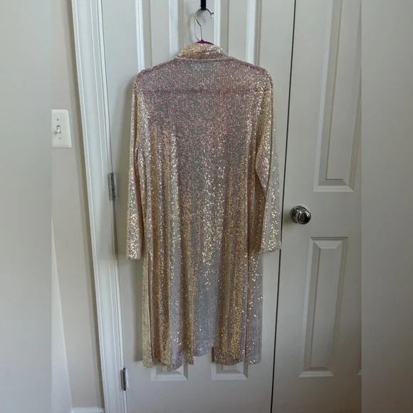 BB Dakota Multicolor Sequin Cardigan - Picture 3 of 3